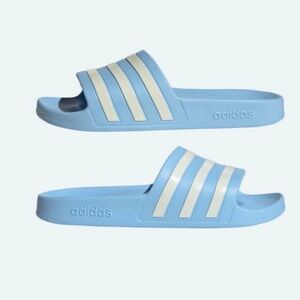 Adidas Light Blue Slides Original Box
